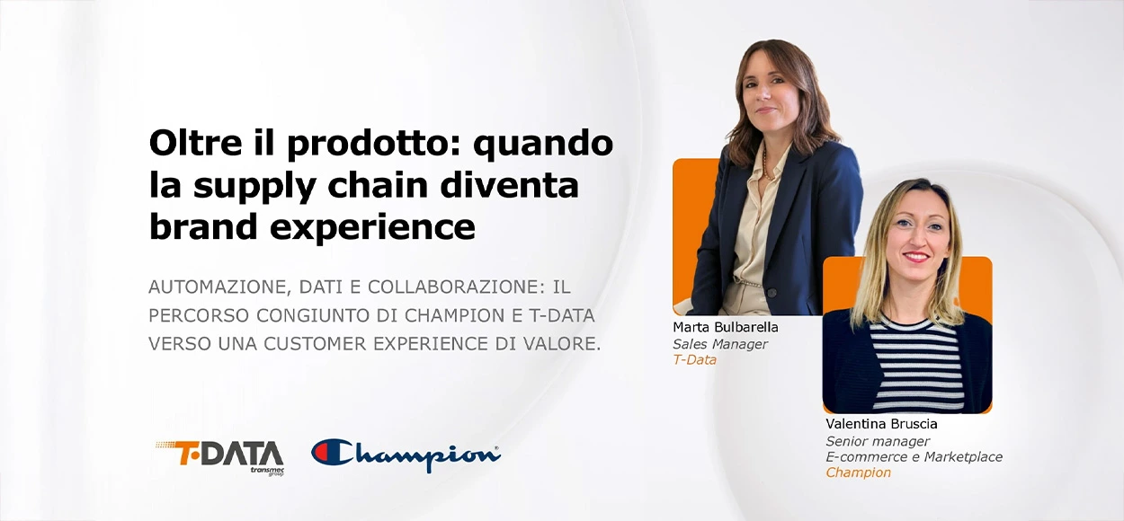 Speech T-Data "Oltre il prodotto:quando la supply chain diventa brand experience"